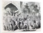 Attack on the Workhouse at Stockport in 1842 by English School