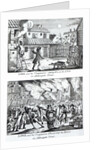 Edward Lowe and his companions setting fire to the inn on Aldersgate Street and plundering the houses, May 16th 1790 by English School