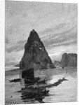 Rock of the Little Orphan on the Yangtze River, 1893 by Nikolay Karazin