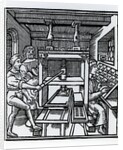 Printing press by German School