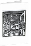 Printing press by German School