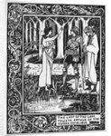 The Lady of the Lake telleth Arthur of the sword Excalibur, 1893-94 by Aubrey Beardsley