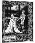 Arthur and the strange mantle, 1893-94 by Aubrey Beardsley