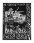 How Sir Bedivere Cast the Sword Excalibur into the Water, 1893-94 by Aubrey Beardsley