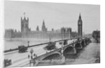 Westminster Bridge and the Houses of Parliament, c.1902 by English Photographer
