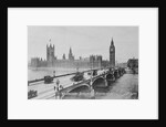 Westminster Bridge and the Houses of Parliament, c.1902 by English Photographer