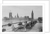 Westminster Bridge and the Houses of Parliament, c.1902 by English Photographer