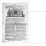 To the Worshipful Company of Frame-Work-Knitters by English School