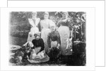 Sophia Farrell and maids, 1899 by English Photographer
