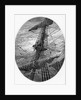 The Mariner up the mast during a storm by Gustave Dore