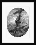 The Mariner up the mast during a storm by Gustave Dore