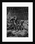 The sailors curse the Mariner, forced to wear the dead albatross around his neck by Gustave Dore