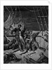 The sailors curse the Mariner, forced to wear the dead albatross around his neck by Gustave Dore