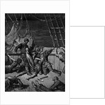 The sailors curse the Mariner, forced to wear the dead albatross around his neck by Gustave Dore