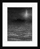 The marooned ship in a moonlit sea by Gustave Dore