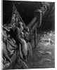 The Mariner gazes on the serpents in the ocean by Gustave Dore