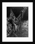 The Mariner gazes on the serpents in the ocean by Gustave Dore