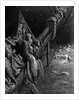 The Mariner gazes on the serpents in the ocean by Gustave Dore