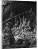 The dead sailors rise up and start to work the ropes of the ship so that it begins to move by Gustave Dore