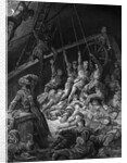 The dead sailors rise up and start to work the ropes of the ship so that it begins to move by Gustave Dore