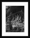 The dead sailors rise up and start to work the ropes of the ship so that it begins to move by Gustave Dore