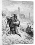The Mariner begs the Hermit to give him absolution from his sin by Gustave Dore