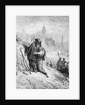 The Mariner begs the Hermit to give him absolution from his sin by Gustave Dore