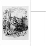 Mr Bumble and Mrs Corney taking tea by George Cruikshank