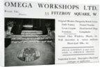 Adverisement for the Omega Workshops Ltd by English School