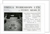 Adverisement for the Omega Workshops Ltd by English School