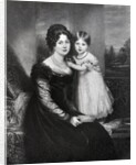 Queen Victoria as an infant with her mother the Duchess of Kent, c.1822 by English School