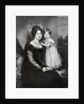 Queen Victoria as an infant with her mother the Duchess of Kent, c.1822 by English School