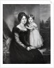 Queen Victoria as an infant with her mother the Duchess of Kent, c.1822 by English School