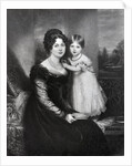 Queen Victoria as an infant with her mother the Duchess of Kent, c.1822 by English School