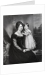 Queen Victoria as an infant with her mother the Duchess of Kent, c.1822 by English School