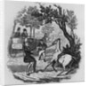 Mr. Winkle and Mr. Pickwick trying to control their horse by Robert Seymour