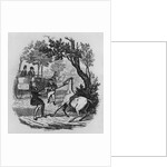 Mr. Winkle and Mr. Pickwick trying to control their horse by Robert Seymour