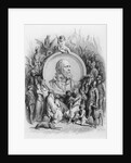 Frontispiece to 'Idylls of the King' with a portrait of Alfred, Lord Tennyson by Gustave Dore