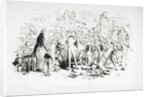 Steerforth and Mr. Mell by Hablot Knight Browne