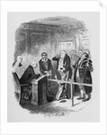 Oliver escapes being bound apprentice to the sweep by George Cruikshank