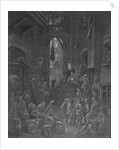 A Riverside Street by Gustave Dore