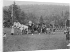 Queen Victoria presenting colours to the Cameron Highlanders, 1873 by English Photographer