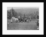 Queen Victoria presenting colours to the Cameron Highlanders, 1873 by English Photographer