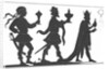 Silhouette of the Three Kings by English School