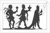 Silhouette of the Three Kings by English School