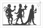 Silhouette of the Three Kings by English School