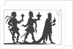 Silhouette of the Three Kings by English School