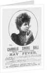 Advertisement for the Carbolic Smoke Ball, a cure for hay fever by English School