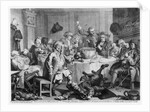 A Midnight Modern Conversation, 1733 by William Hogarth