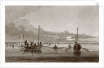 Eskimaux Coming Towards the Boats in Shoalwater Bay, July 7, 1826 by George Back